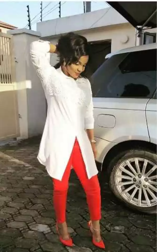 Iyabo Ojo Steps Out in Her Favorite Color